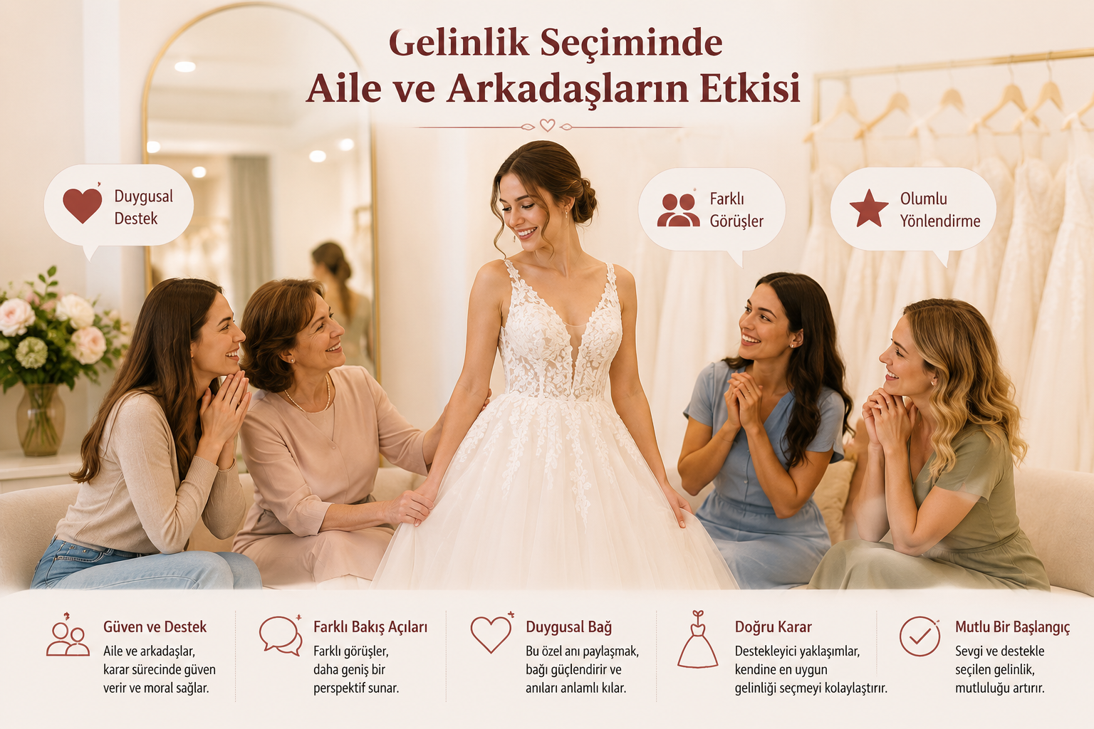 Gelinlik Seçiminde Aile ve Arkadaşların Etkisi